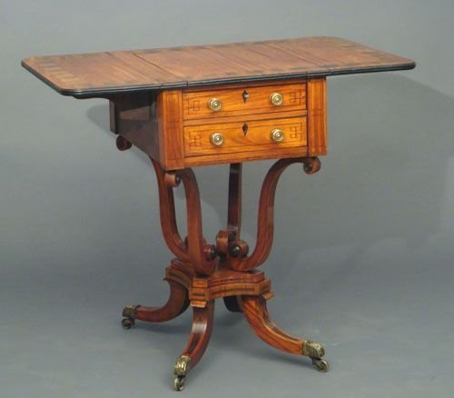 Regency Satinwood Games Table